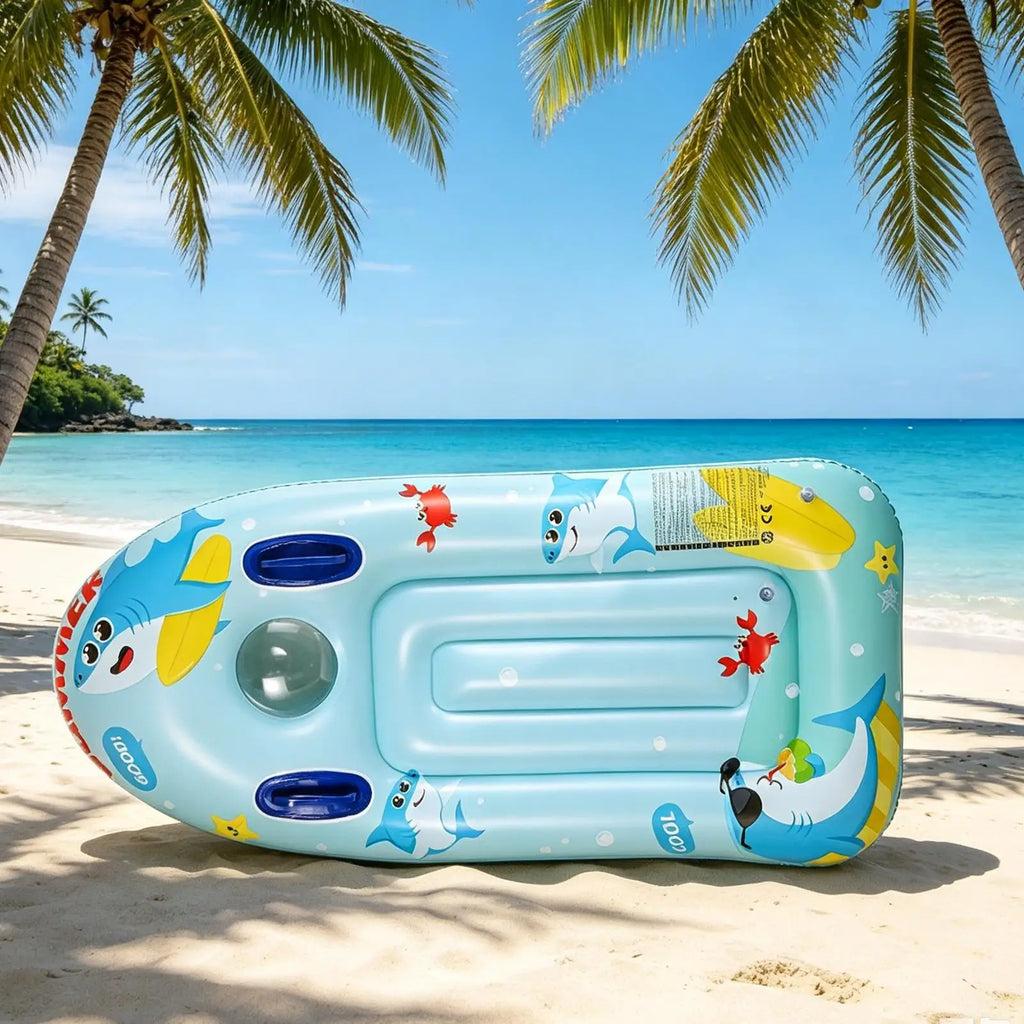 Swimming Surf Board Inflatable Floating Kids Water Toy With Handles Inflatable Floating Surfboard For Boys Girls Lake Beach Pond Zpaxo