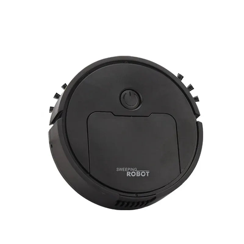 Intelligent Sweeping Robot Household Mini Vacuum Cleaner Dust Sweeping Mopping Three In One Zpaxo Black