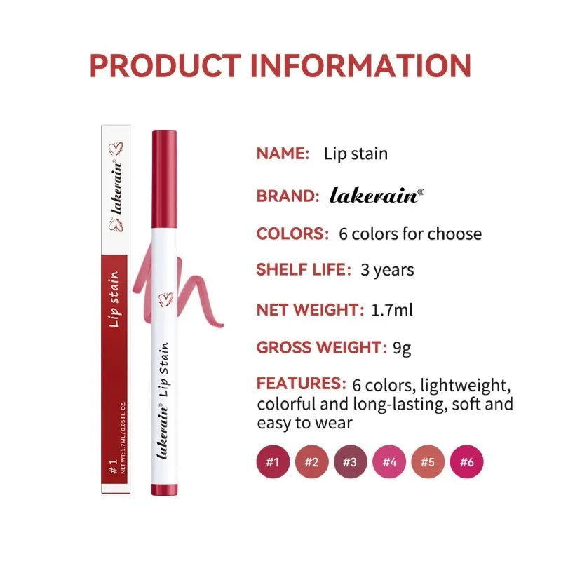 Waterproof Matte Lipliner Pencil Red Contour Tint Lipstick