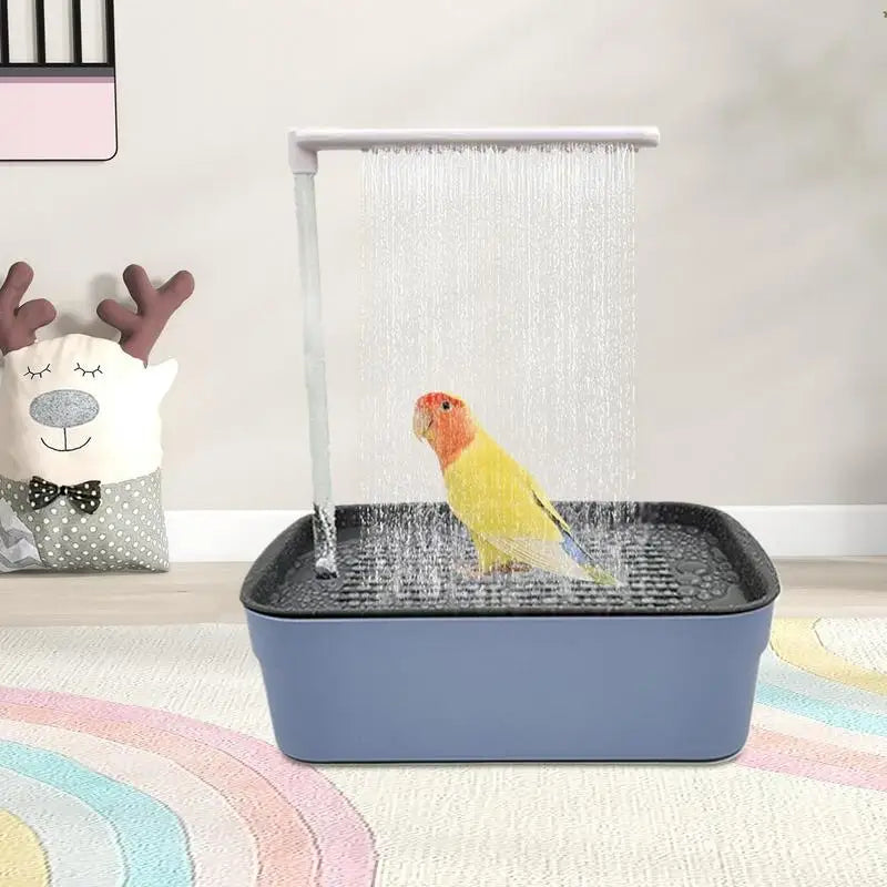 Automatic Pet Bird Bath Parrot Circulating Water Bathtub USB Electric