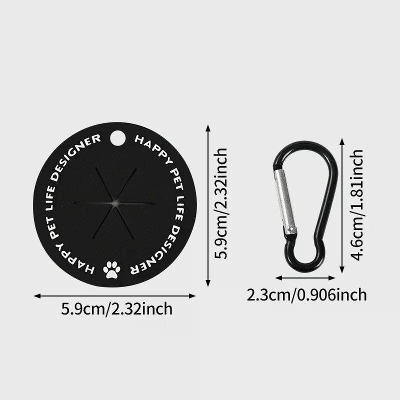 Dog Poop Bag Holder Waste Carabiner Clip Pet Dispenser Walking Zpaxo