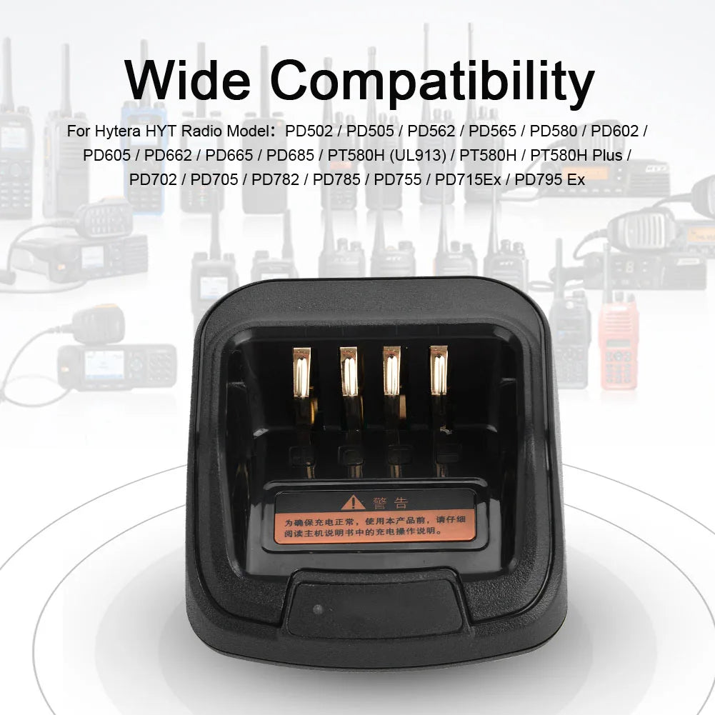Radio Battery Charging Dock Base For Hytera HYT Walkie Talkie Battery Charger 12V DC 1A 850mAh