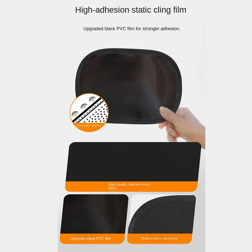 2-Pack Car Side Window Sun Shade – UV Blocker & Anti-Glare Car Window Sun Shade Zpaxo