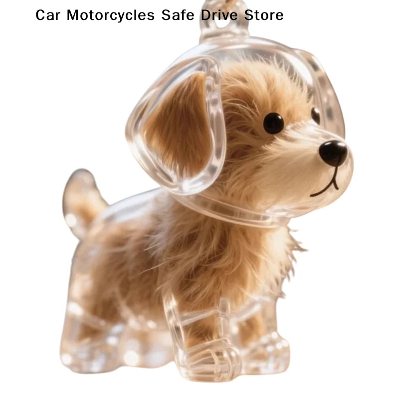 Dog Hair Storage Pendant Keychain Transparent Cat Fur Keepsake