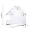 House Transparent Window Wild Bird Feeder Outdoor Removable Suction