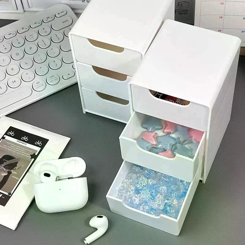 3-Tier Cosmetic Organizer with Drawers | Countertop Storage Box