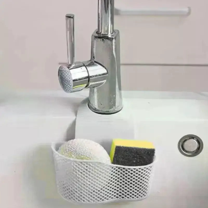Sink Draining Hanging Basket Adjustable Kitchen Accessories Sink Bag Soap Sponge Shelf Faucet Holder For Bathroom Zpaxo