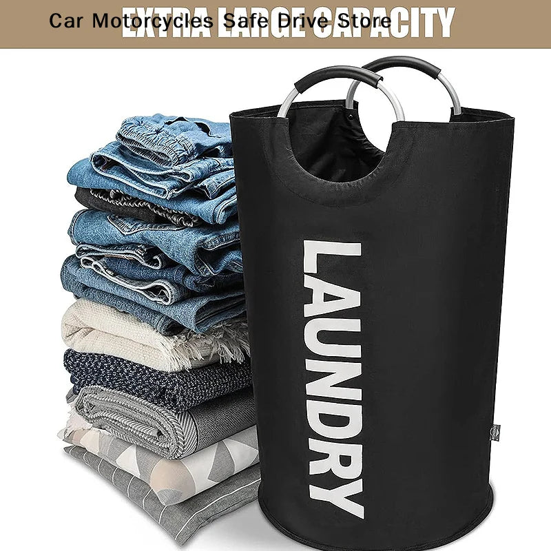 CM90L Large Foldable Laundry Basket Waterproof Oxford Fabric Dirty