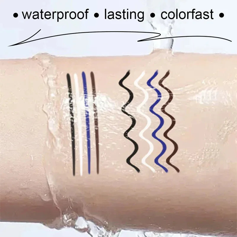 4 Pcs/set Retractable Eyeliner Durable Waterproof Eyeliner Pencil Non-smudging Soft Easy to Operate Sweat Zpaxo