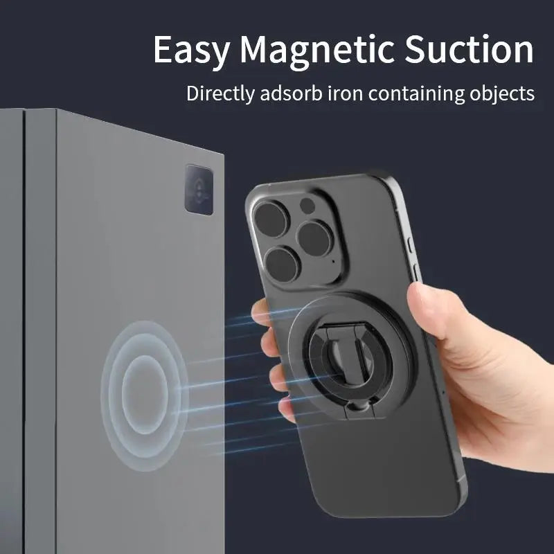 Double Sided Magnetic Phone Finger Ring Holder 360 Degree Rotation Mobile Phone Stand For Magsafe Magnet Bracket For iPhone 17 Zpaxo