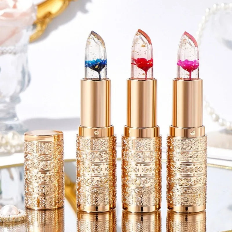 Temperature Changing Flower Lipstick Moisturizing Crystal Lip Balm