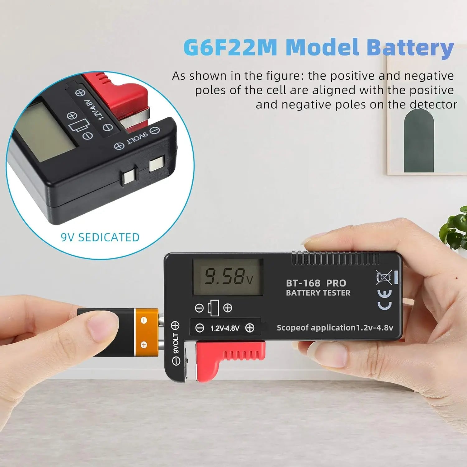 BT-168 Digital Lithium Battery Capacity Tester Checkered Load