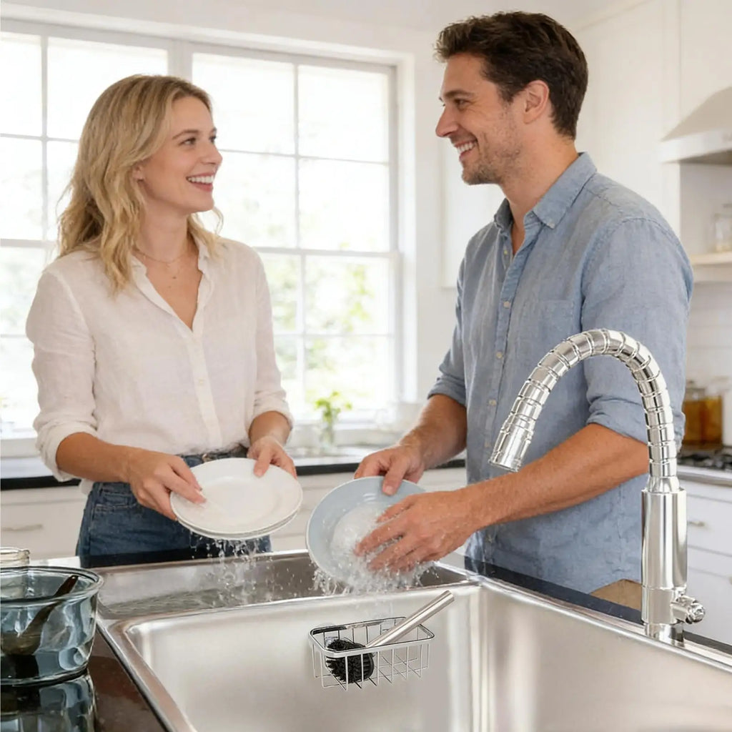 Sink Sponge Holder Suction Cup Rustproof Stainless Steel