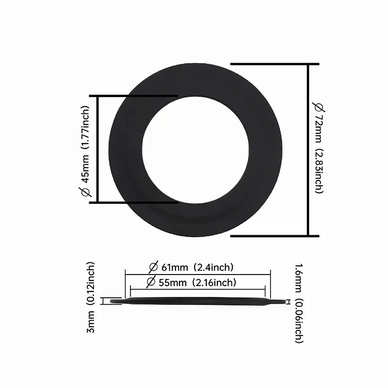 Waterproof Gasket Toilet Tank Part Flush Valve Rubber Seal Siamp Zpaxo