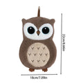 Cute Owl Hanging Hand Towel – Soft Kids Kitchen & Bath Towel Hanging Hand Towel Zpaxo Brown