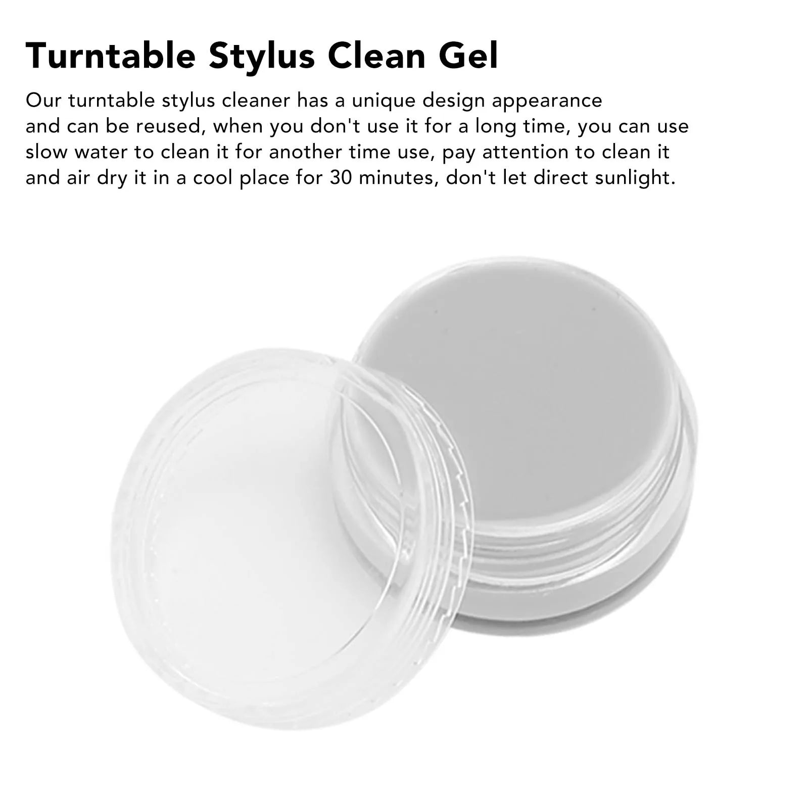 Turntable Stylus Clean Gel Static Free Dirt Debris Dry Cleaning Turntable Stylus Cleaner for Record Player Needle Zpaxo