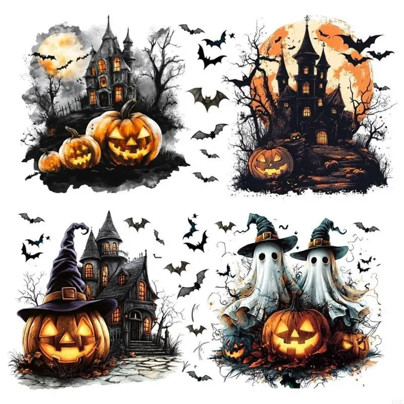 Halloween Party Decoration Sticker Glass Cup Cartoon Girl Pattern