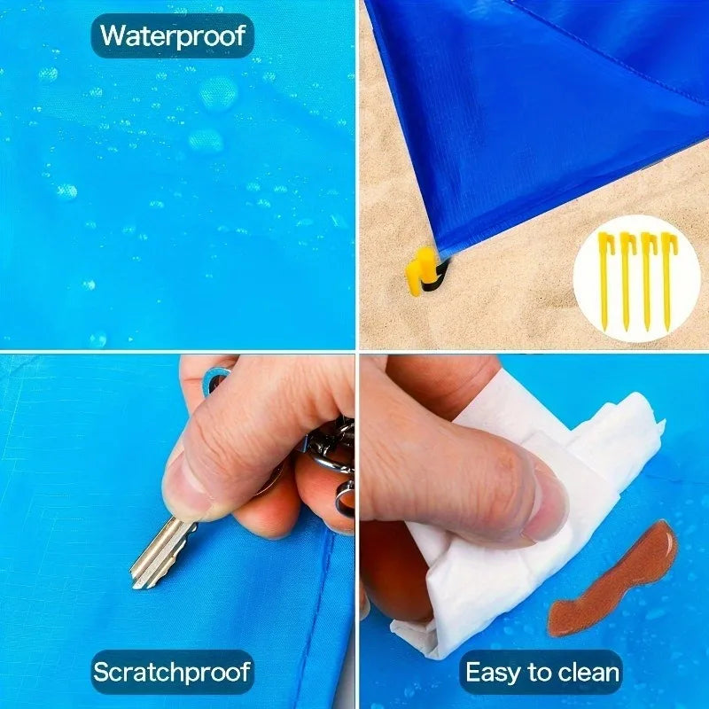 Extra-large Durable Polyester Beach Blanket Lightweight Sandproof Mat