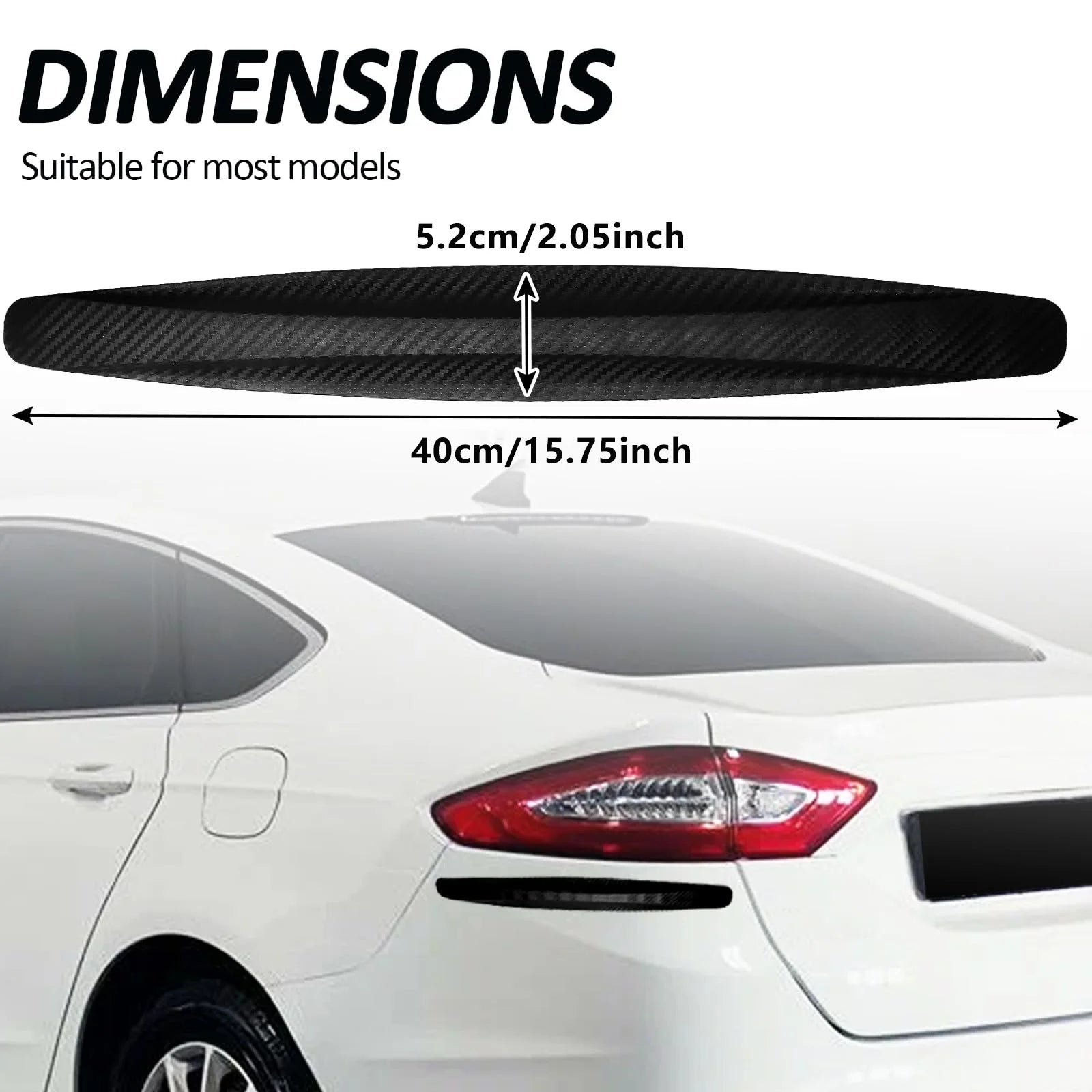 Universal Car Bumper Guard Strip – Anti-Scratch Protector Trim Bumper Protector Strip Zpaxo