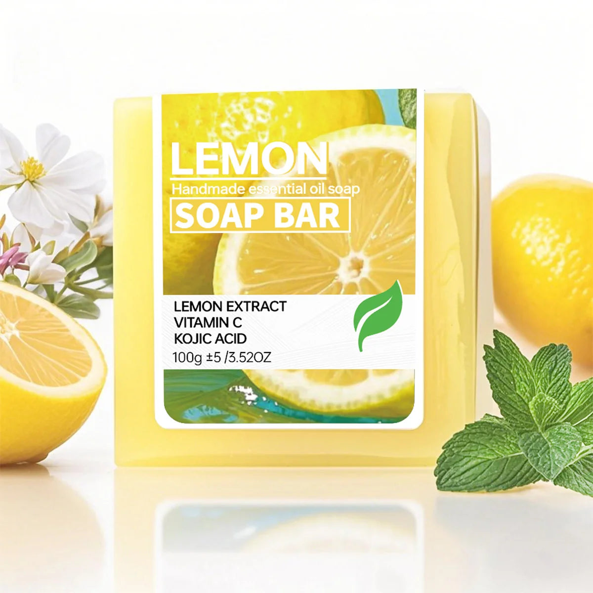 Lemon Vitamin C Brightening Soap with Quercetin – Cleansing Bar Brightening Bar Soap Zpaxo