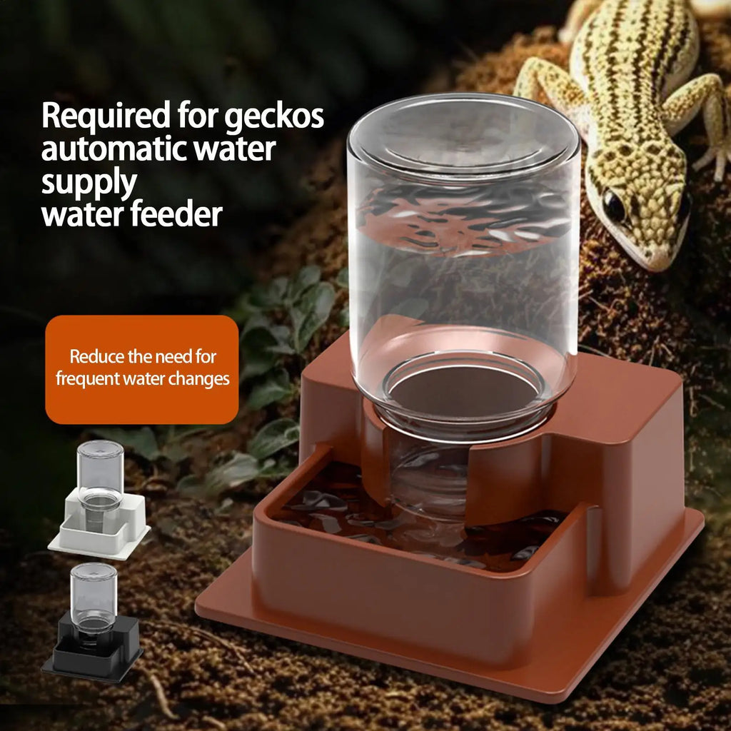 Automatic Reptile Feeder & Water Dispenser – Tortoise Gecko Reptile Water Feeder Zpaxo