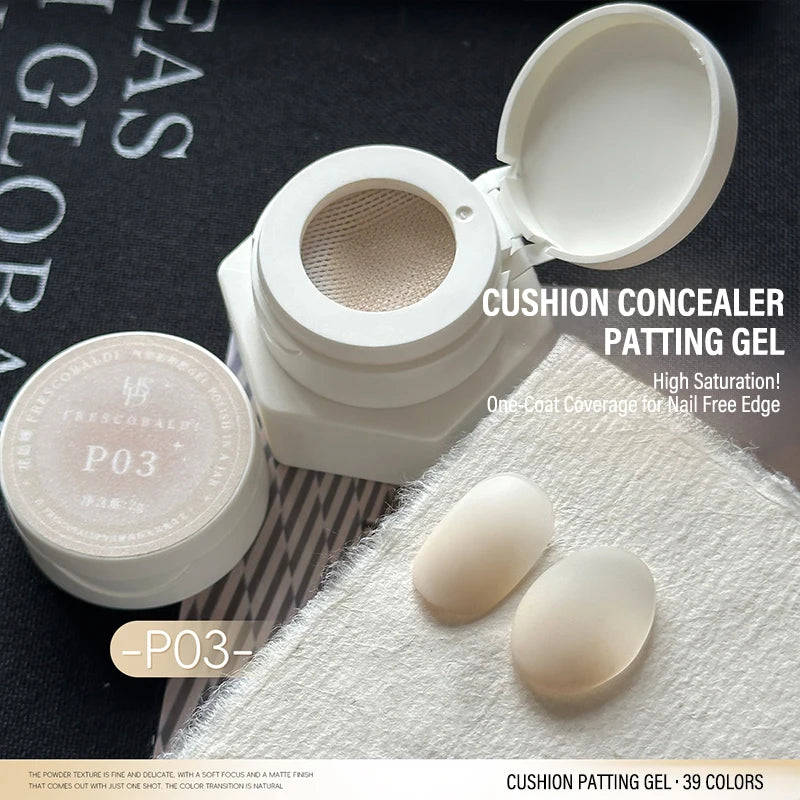 Gradient Nail Air Cushion Patting Gel High Gloss Ombre Patting Gel Polish Blush Blooming Aura Manicure UV Nail Polish Salon Tool Zpaxo P03
