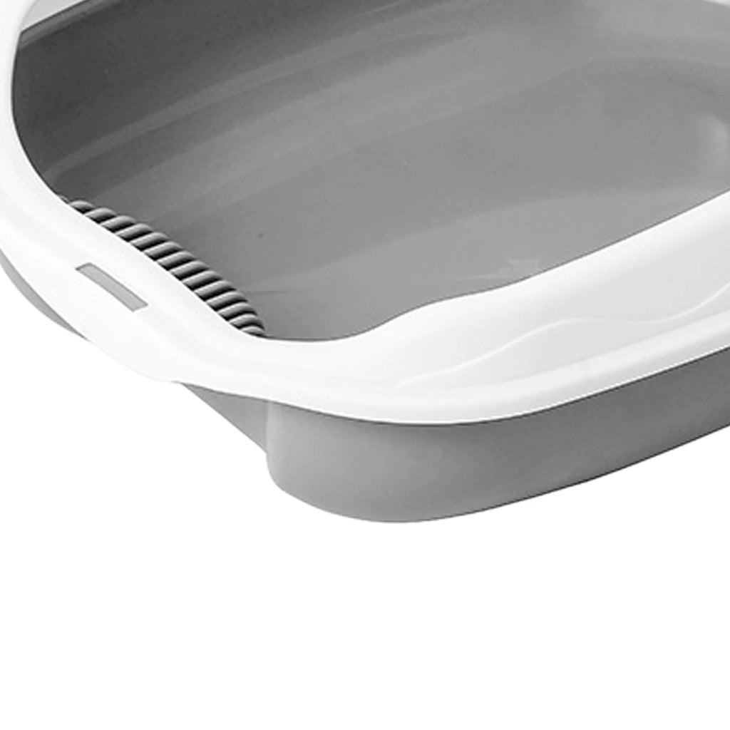 Semi enclosed cat little box With High Side Bedpan Potty Toilet for Small Pets Indoor Cats little tray Kitty litter pan Shovel Zpaxo