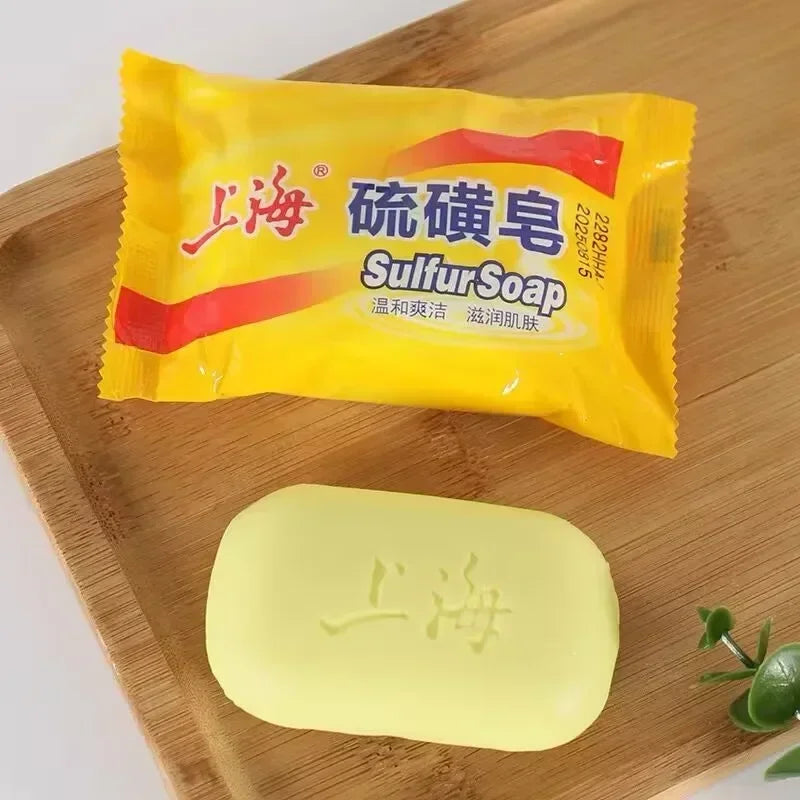 Shanghai Sulfur Soap – Deep Cleansing Face & Body Bar 3/5 Pack Sulfur Bar Soap Zpaxo