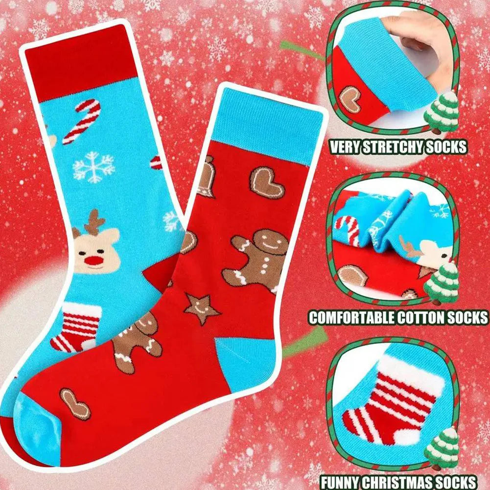 Christmas Sock Advent Calendar 2024 12 Pairs Fun Colorful Socks Xmas
