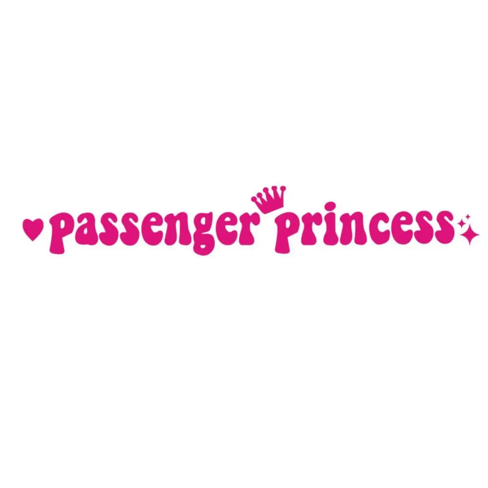 Passenger Princess Car Stickers Self Adhesive Reflective Decals Zpaxo