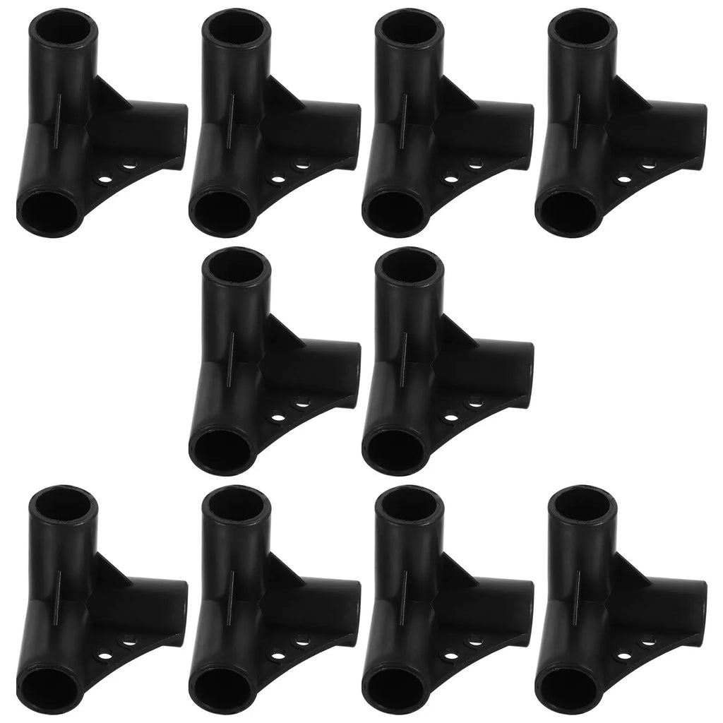 10Pcs Premium PP 3-Way 4-Way Corner Connectors for Greenhouse Grape Trellis Sunscreen Shed Gardening Plastic Tube Fittings 20Mm Zpaxo