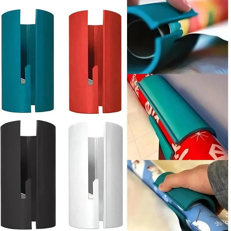 Cylindrical Wrapping Paper Cutter – Clean Straight Cut Trimmer Paper Roll Cutter Zpaxo