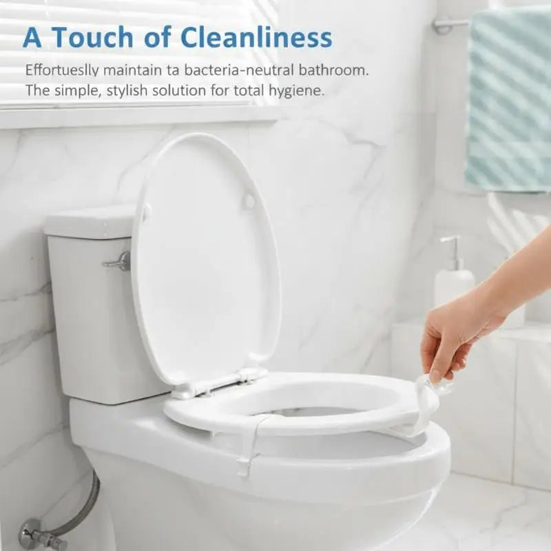 Anti Loose Toilet Seat Stabilizer 1 Touch Lid Handle No Drill Install Zpaxo