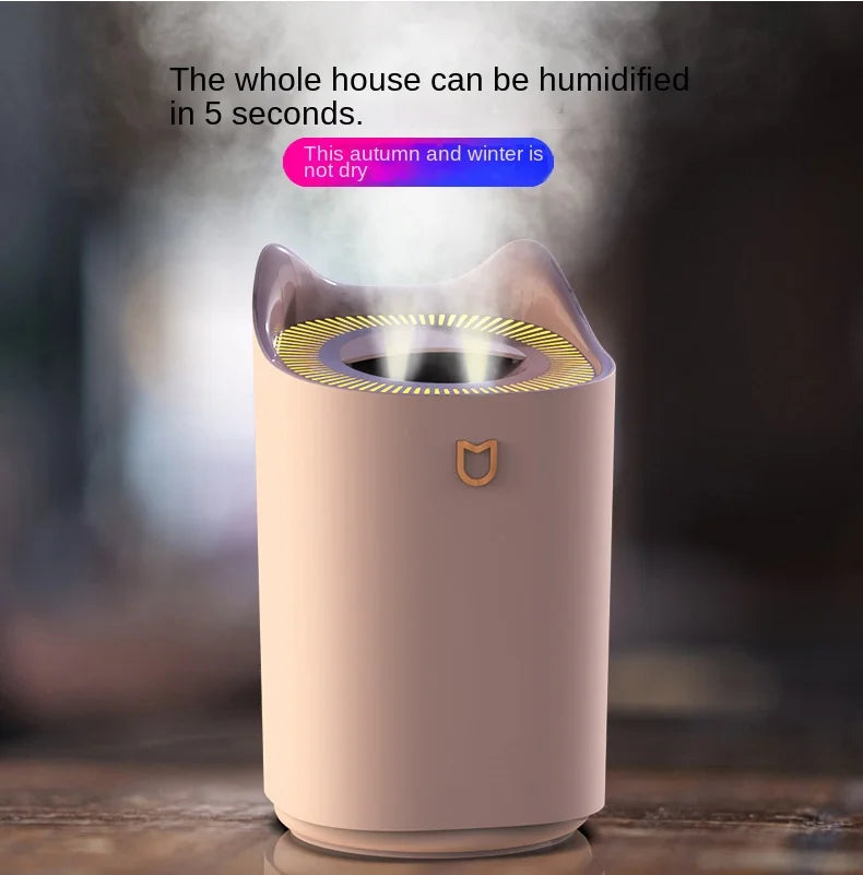 3000Ml Dual Jet Air Humidifier Large Capacity Atomizer Ultrasonic Aroma Diffuser Cool Mist Maker Air Humificador Purifier Zpaxo