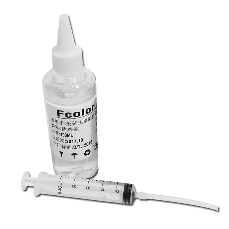 100ml Inkjet Print Head Cleaning Solution Kit with Syringe Printer Cleaning Kit Zpaxo 100ml China