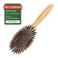 Soft Boar Bristle Bamboo Hair Brush Women Massage Scalp Wood Comb for Hair Beauty Barber Accessories Cepillo Para Cabello Zpaxo Small Boar Brush China Mainland