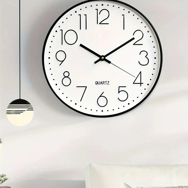 Mute Quartz Wall Clock Cubic Digital Living Room Bedroom Simple Home