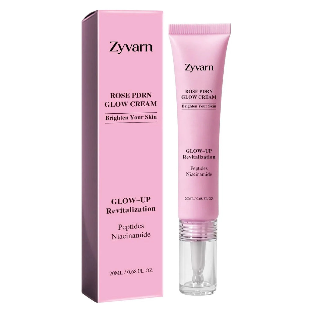 ZYVARN Rose PDRN Glow Boost Cream – Niacinamide & Peptides Facial Moisturizer Cream Zpaxo 20g Boxed