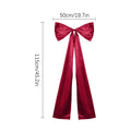 Red Bows Large Holiday Ornament Tie Christmas Velvet Kitchen Outdoor