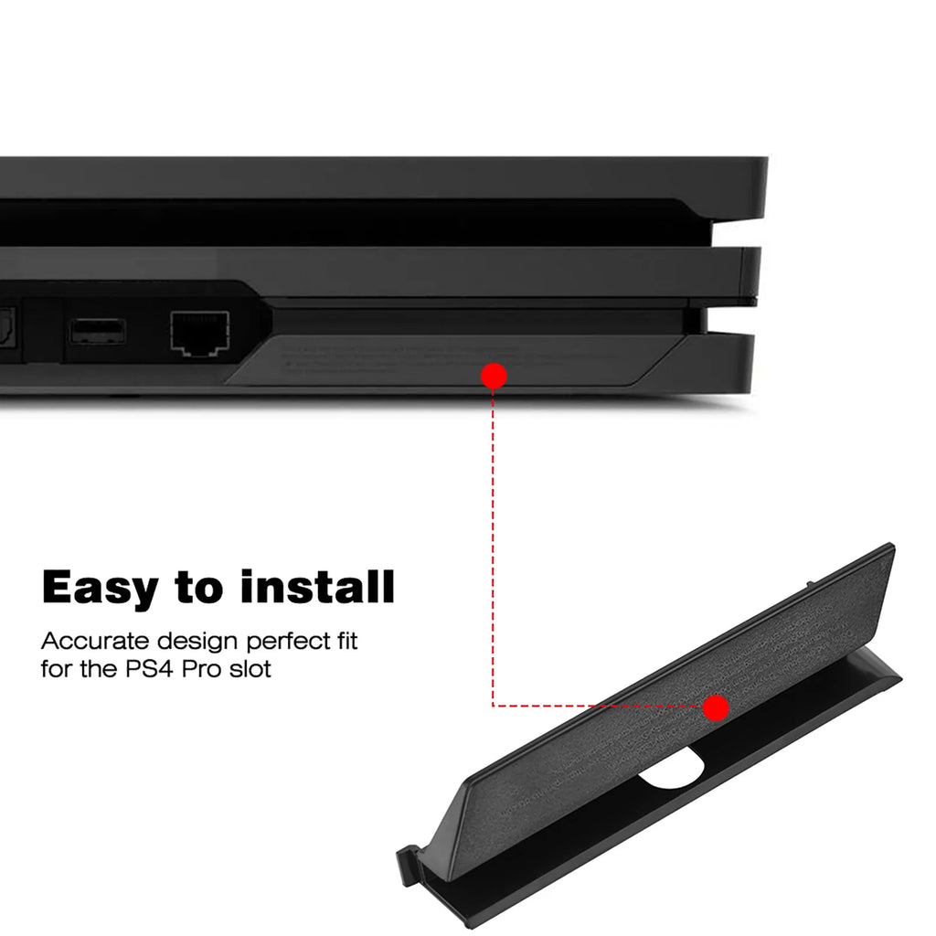 Slot Cover door Flap ABS Black Plastic HDD Hard Drive Slot Cover Door Flap for PS4 Pro Console Zpaxo