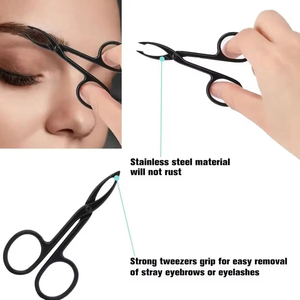 Stainless Steel Precision Eyebrow Tweezers | Makeup Beauty Tool Eyebrow Tweezers Zpaxo