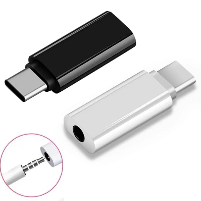 Universal C Converter Connector Male Female Jack Adapter USB-C Audio