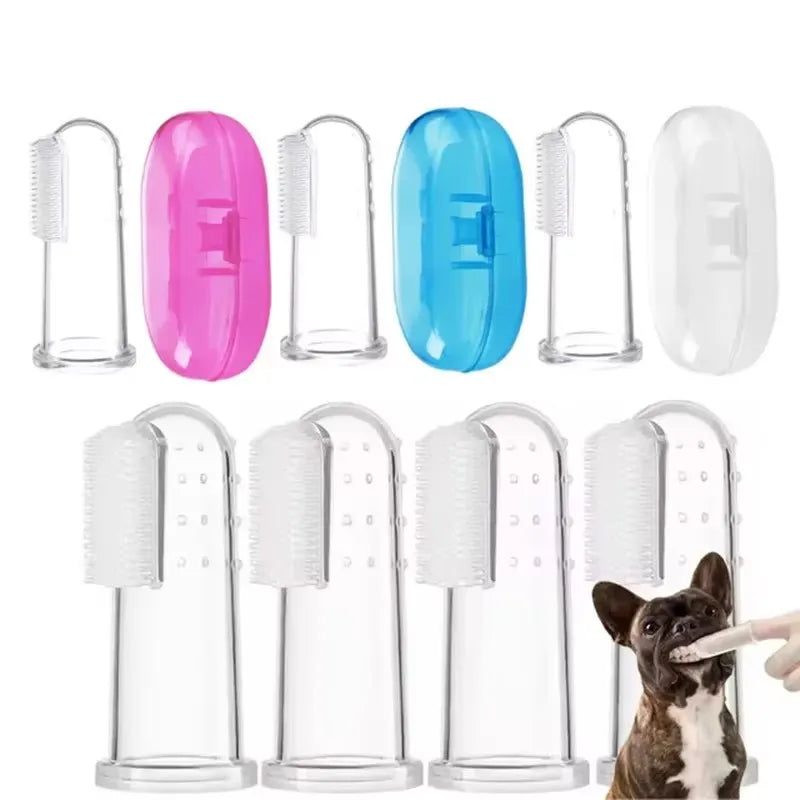 Silicone Finger Toothbrush for Dogs & Cats | Pet Oral Care