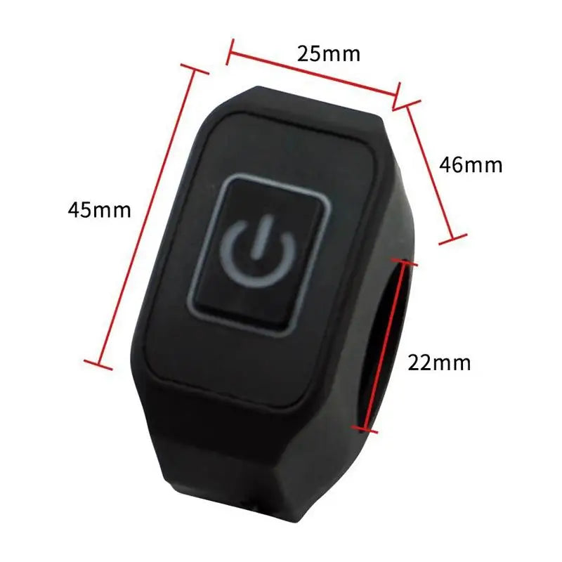 12V Waterproof Motorcycle Handlebar Button Switch – 22mm