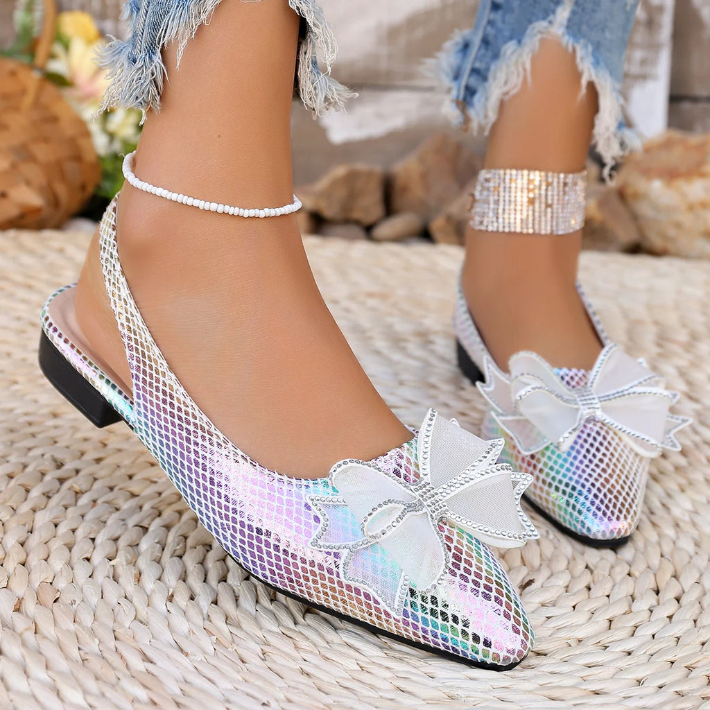 Trend Women Flat Sandals Wedding Shoes Bride Summer Butterfly Outdoor Zpaxo