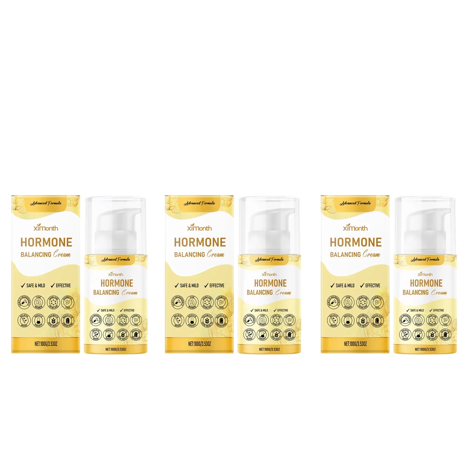 Ximonth Hormone Balancing Cream – Menopause Relief for Women Hormone Balance Cream Zpaxo 300g boxed