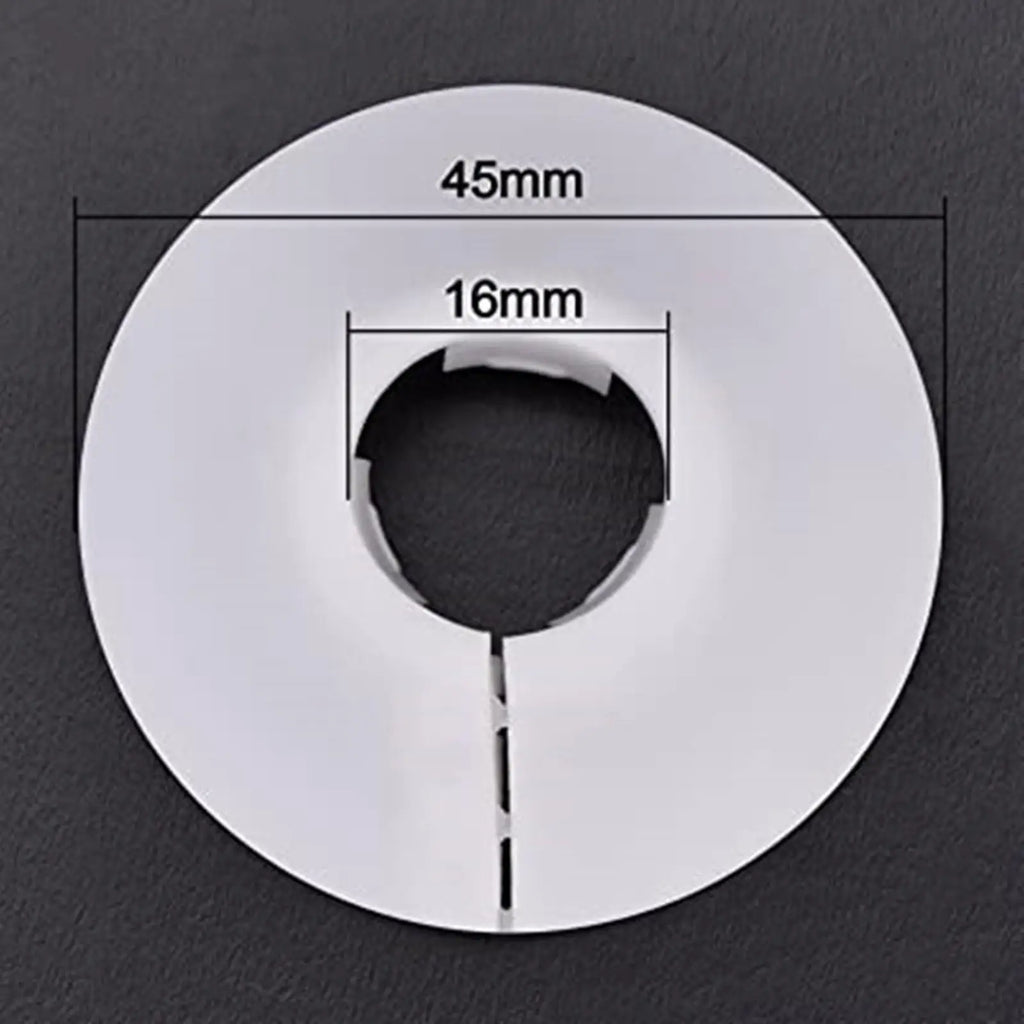 2-Pack Decorative Flange Pipe Cover Collars – PVC Wall Escutcheon Pipe Cover Collar Zpaxo