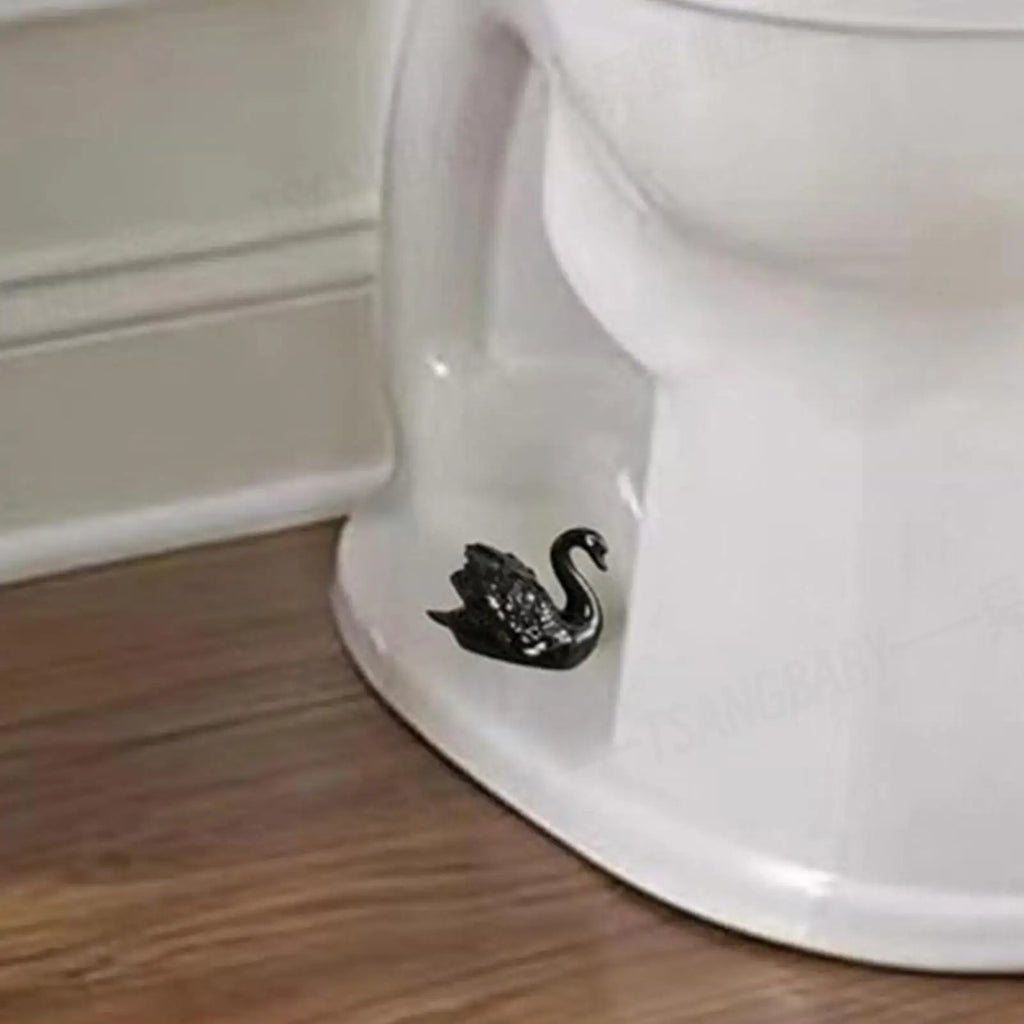 Toilet Screw Covers Decorative Ceramic Swan Bowl Caps Bathroom Decor