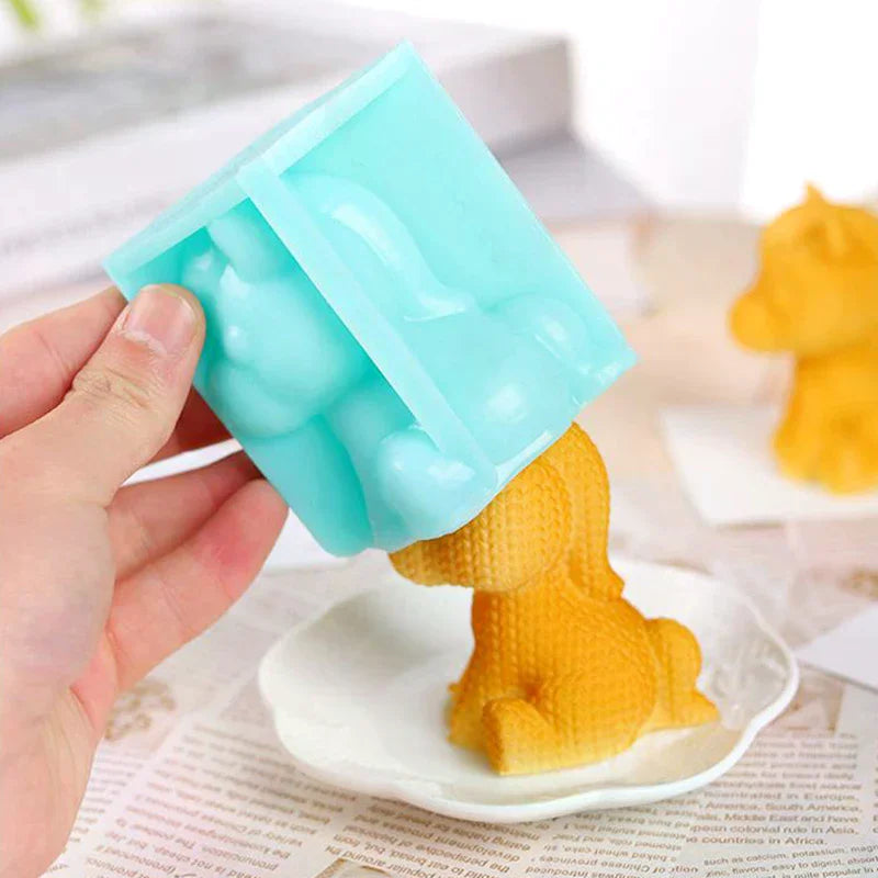 1Pcs Silicone Horse Mousse Mold Horse Year Chinese New Year Zodiac Milk Jelly Cake Dessert Baking Mold Food-Grade Heat-Resistant Zpaxo