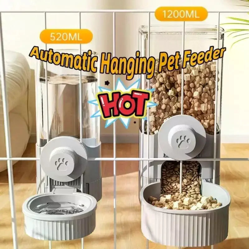 Pet Cage Hanging Water Dispenser Cat Dog Automatic Fountain Feeder Zpaxo